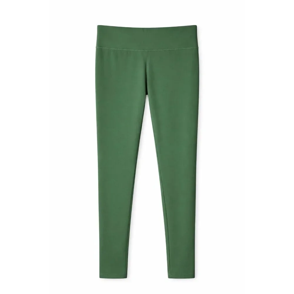 Danskin Size XL Womens High-Waisted Green Leggings Nylon/Spandex Blend